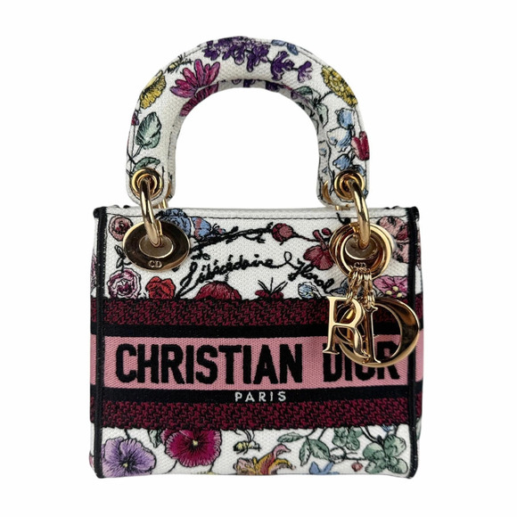 Dior Handbags - Christian Dior Lady Delight Canvas Multicolor 2way Shoulder Bag